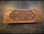 Antieke houten brievenhouder / posthouder handgesneden, Ophalen of Verzenden
