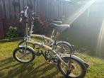 2 Mini Vouwfietsen met Versnellingen, Gebruikt, Heren, 16 tot 18 inch, Versnellingen