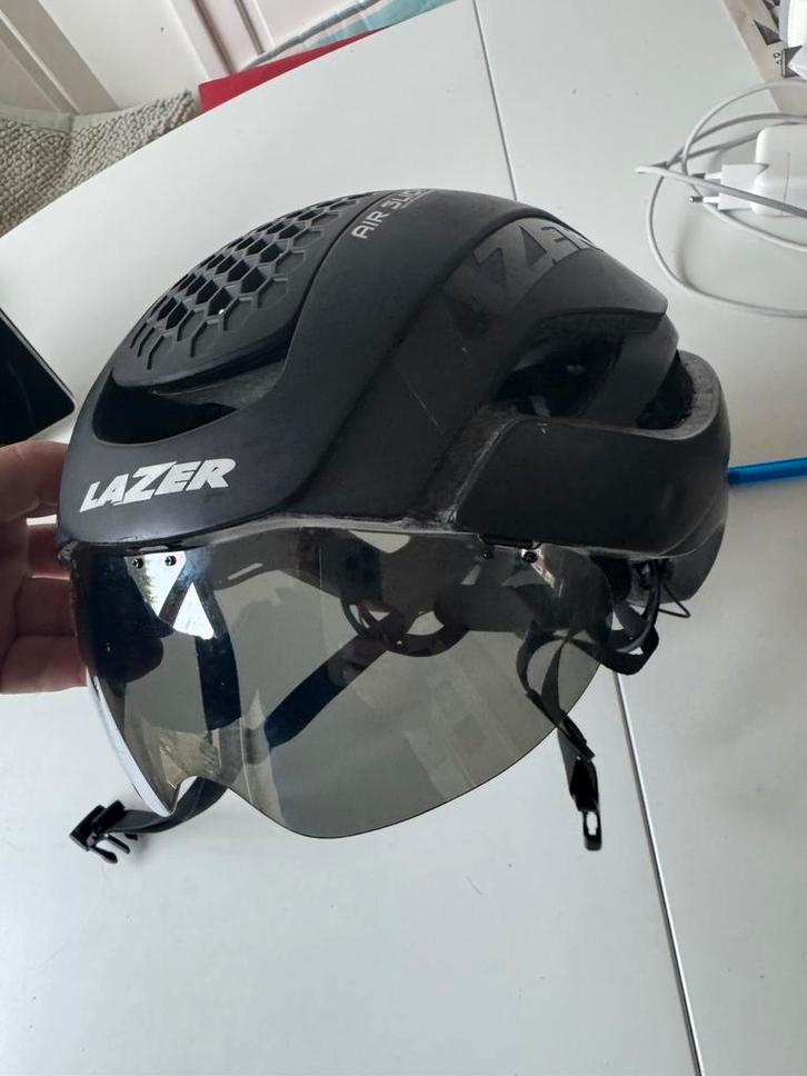 Top Racefietshelm Bullit 2.0 Lazer Air Slide, nw. €279, Fietsen en Brommers, Brommerhelmen, Zo goed als nieuw, Medium, Ophalen of Verzenden