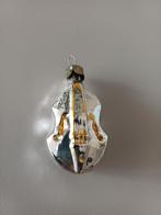 Oude kerstbal van glas viool, Ophalen of Verzenden, Zo goed als nieuw