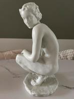Beeld Rosenthal Bisquit porselein wit sensueel vrouw Klimsch, Antiek en Kunst, Verzenden