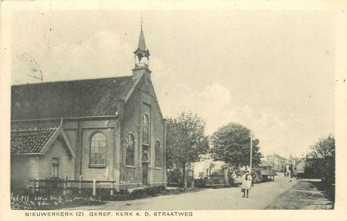 (378-316-021) Nieuwerkerk Straatweg Geref Kerk, Verzamelen, Ansichtkaarten | Nederland, Zeeland, Verzenden