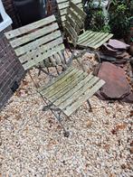 3 bistro stoeltjes, Tuin en Terras, Tuinbanken, Ophalen, Gebruikt