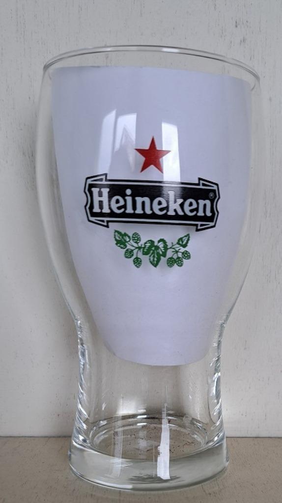 Heineken Bierglas Stapelglas 17e Haring- en Bierfeest Vlaar., Verzamelen, Biermerken, Zo goed als nieuw, Glas of Glazen, Heineken