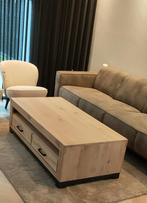 Zware houten salontafel - Maatwerk Indiana, Ophalen, Gebruikt, Eikenhout