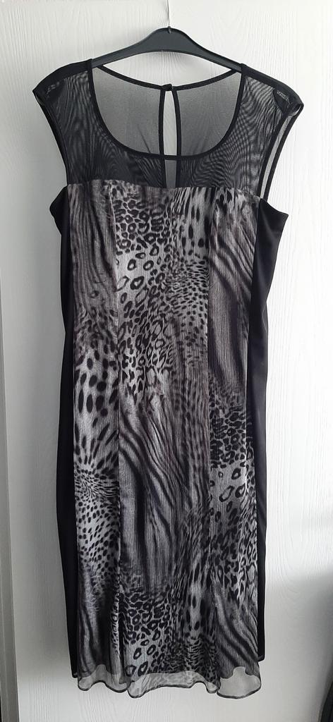 Vera Mont gevoerde jurk in zwart/grijs. Mt.42. Als nieuw., Kleding | Dames, Gelegenheidskleding, Zo goed als nieuw, Maat 42/44 (L)