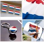 Nederland rood wit blauw, pin, vlag, sleutelhanger, sticker, Hobby en Vrije tijd, Versiering, Unknown, Nieuw, Ophalen of Verzenden