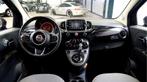 Fiat 500 0.9 TwinAir Turbo Dualogic Lounge PANORAMADAK + CRU, Stof, Gebruikt, Met garantie (alle), Zwart