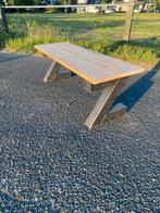 Tuin bankjes douglas met stalen Poten X,Z,A,H, Ophalen of Verzenden