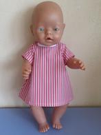 Poppenkleertjes poppenkleding Baby pop 40-43c jurkje 498, Ophalen of Verzenden, Nieuw, Babypop