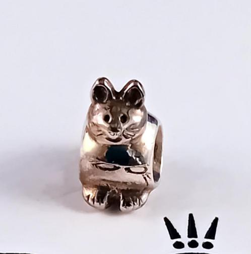 Zilveren *Retired* Kat van Pandora, Sieraden, Tassen en Uiterlijk, Bedels, Nieuw, Pandora, Zilver, 1 bedel, Ophalen of Verzenden