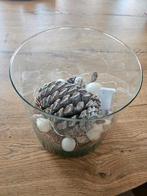 Glazen stolp met decoratie en ledverlichting, Huis en Inrichting, Woonaccessoires | Stolpen, Ophalen of Verzenden, Zo goed als nieuw