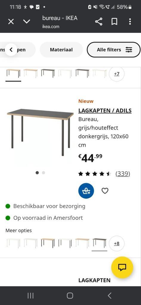 Leuk bureau of handige bijzettafel, Huis en Inrichting, Bureaus, Zo goed als nieuw, Bureau, Ophalen