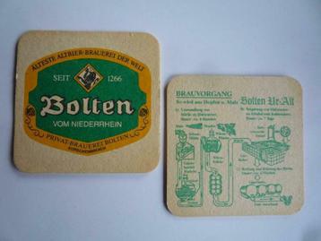 2x Bolten Vom Niederrhein bierviltjes viltjes viltje Duits beschikbaar voor biedingen