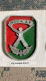 KNIL 37e Compagnie Aan en Afvoer Troepen, Verzamelen, Ophalen of Verzenden, Landmacht, Nederland, Embleem of Badge