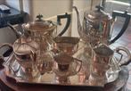 Verzilverde thee- en koffieset Ashberry EPNS Sheffield, Ophalen of Verzenden, Zilver