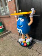 M&M's Blauw Beeld Winkel Reclame, Verzamelen, Reclamebord, Gebruikt, ., Ophalen of Verzenden