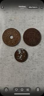 3x Nederlands Indië MUNT: drie centen uit 1916, 1920 en 1939, Ophalen of Verzenden, Koningin Wilhelmina, 1 cent, Setje