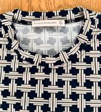 STUDIO ANNELOES: mooi travelshirt blauw geblokt, Verzenden, Zo goed als nieuw, Blauw, Korte mouw