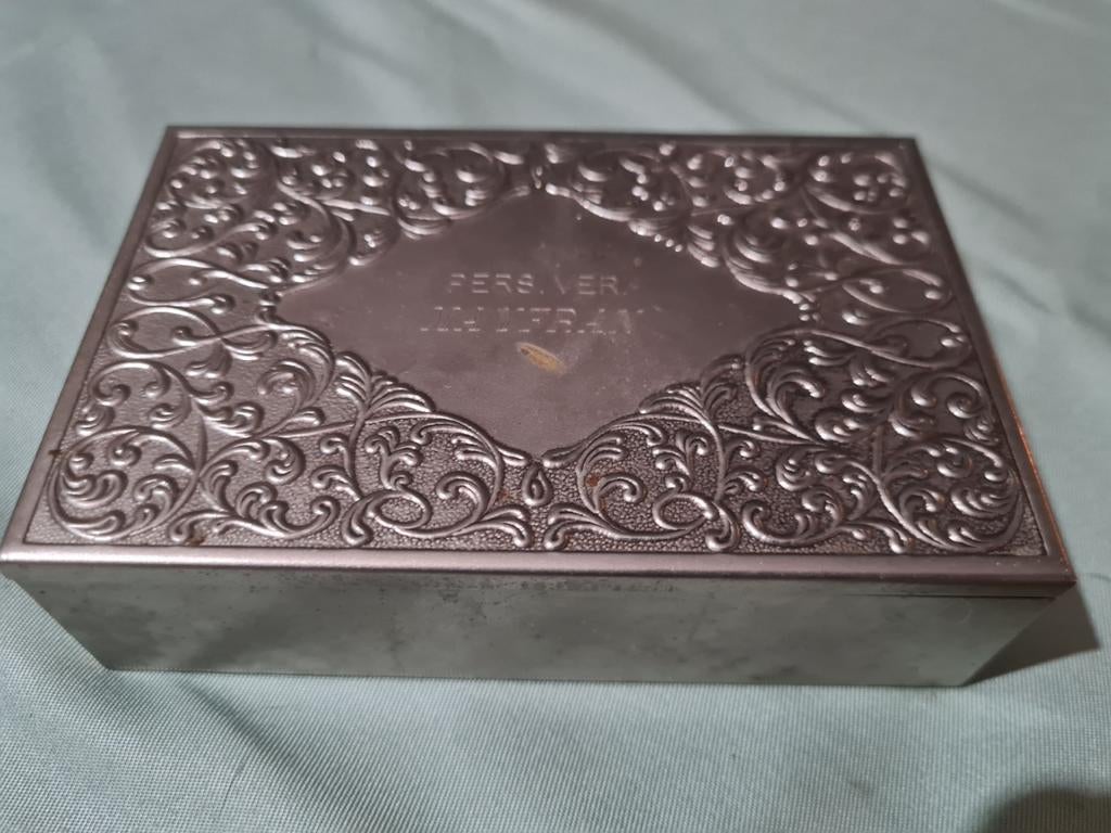 Vintage Opbergdoosje met Decoratief Design, Ophalen of Verzenden