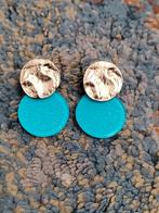 Biba dames oorbellen rond blauw zomer gratis verzenden, Sieraden, Tassen en Uiterlijk, Oorbellen, Verzenden, Zo goed als nieuw