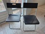 Ikea Klapstoelen, Huis en Inrichting, Stoelen, Gebruikt, Zwart, Ophalen of Verzenden, Metaal