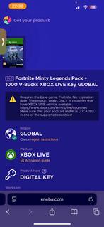 minty pack inruil voor vbucks kaart/global ps5 skin fortnite, Spelcomputers en Games, 1 speler, Ophalen, Zo goed als nieuw, Shooter