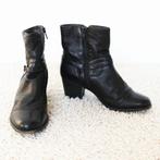 Prachtige Zwart Leren Freeflex Laarsjes s11 (Maat 37) € 55,-, Zwart, Lage of Enkellaarzen, Ophalen of Verzenden, Zo goed als nieuw