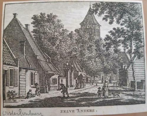 31 / Ooster Souburg Kopergravure ca 1790, Antiek en Kunst, Kunst | Etsen en Gravures, Ophalen of Verzenden