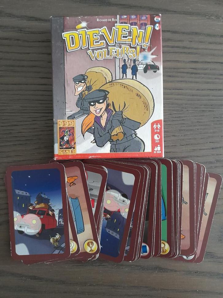 Dieven! - Kaartspel, Hobby en Vrije tijd, Gezelschapsspellen | Bordspellen, Gebruikt, Drie of vier spelers, Ophalen of Verzenden