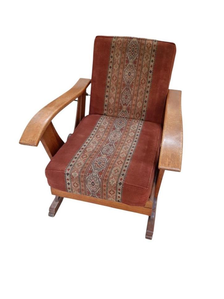 Antieke verstelbare rookstoel 1926, Huis en Inrichting, Fauteuils, Ophalen