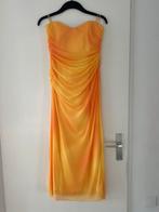 Zomerse strapless jurk M valt smal, Zara, Geel, Nieuw, Ophalen of Verzenden