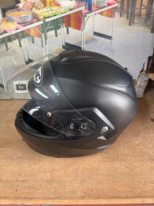 HJC Systeemhelm Maat L, Motoren, Kleding | Motorhelmen, Heren, Systeemhelm, L, HJC, Tweedehands, Ophalen of Verzenden