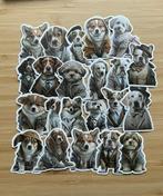 Honden met jasjes stickers, Nieuw, Ophalen of Verzenden, Meerdere stickers