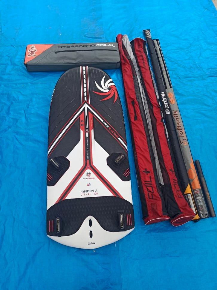 In prijs verlaagd! Foil set compleet, FMX, Patrik, Starboard, Watersport en Boten, Windsurfen, Gebruikt, Complete set, Minder dan 250 cm