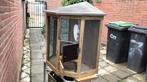 Te koop houten vogel kooi  br80 h 1 mtr d50  twee deurtjes, Dieren en Toebehoren, Ophalen of Verzenden, Hout, Vogelkooi
