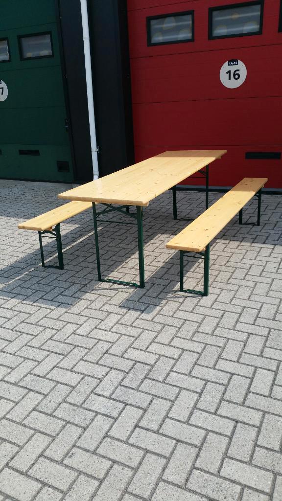 biertafel, Tuin en Terras, Picknicktafels, Rechthoekig, Hout, Ophalen