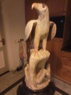 Houten Zeearend op Boomstronk - 83cm, Ophalen of Verzenden