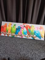 Canvas schilderij papegaaien, Huis en Inrichting, Minder dan 50 cm, Minder dan 50 cm, Schilderij, Gebruikt