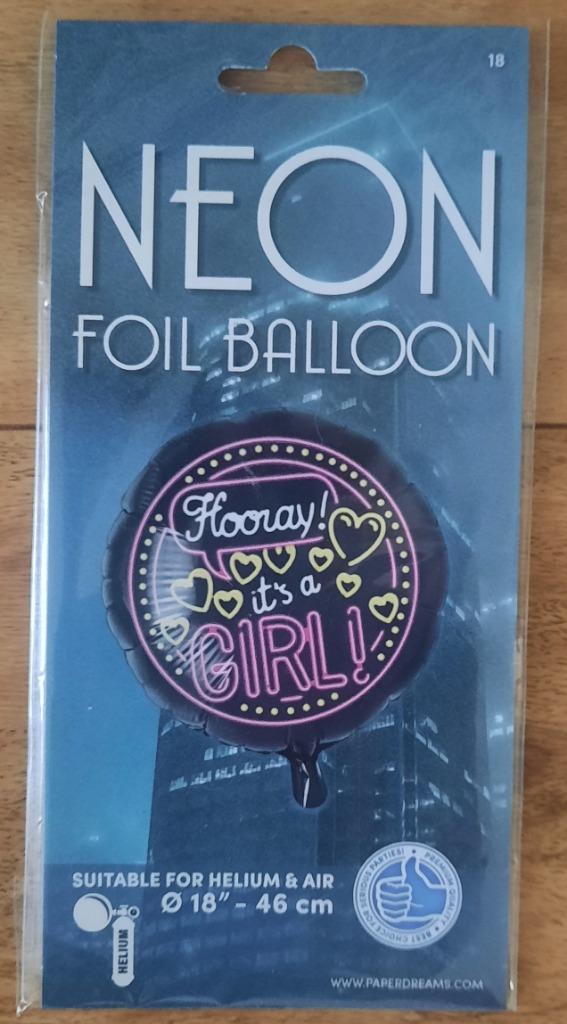 Ballon(nen), Slingers enz     -Geboorte Meisje-    ( Nieuw ), Hobby en Vrije tijd, Feestartikelen, Nieuw, Versiering, Geboorte of Huwelijk