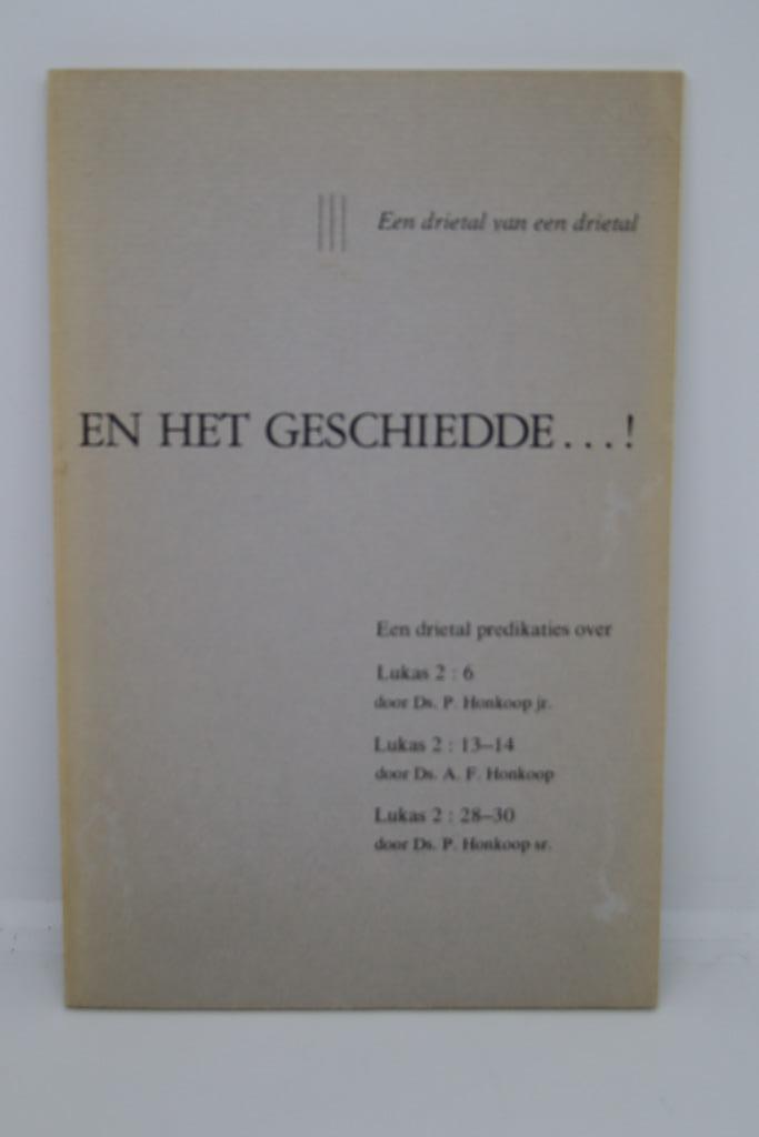 2x een drietal preken van ds P en P en A.F. Honkoop, Boeken, Godsdienst en Theologie, Gelezen, Ophalen of Verzenden
