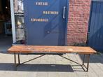 Prachtig stoer oud bankje, gangbankje, tv meubel, Antiek en Kunst, Curiosa en Brocante, Ophalen