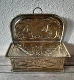 Antiek messing blikje met wapen van Amsterdam., Antiek en Kunst, Antiek | Koper en Brons, Ophalen of Verzenden, Koper