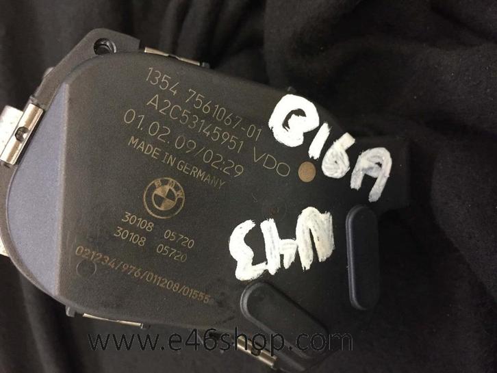 Gasklep BMW E81 E87 E90 E91 E92 N43 N45 MOTOR, Auto-onderdelen, Brandstofsystemen, BMW, Gebruikt, Ophalen of Verzenden