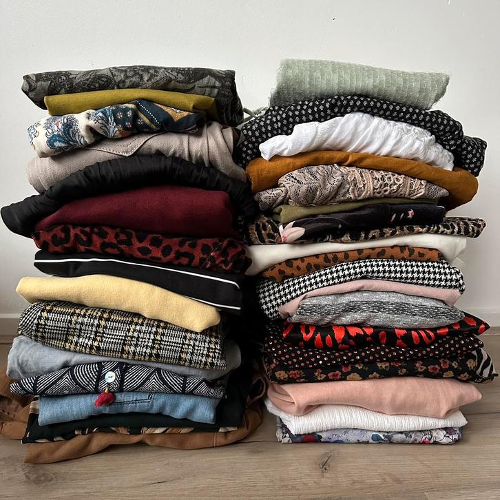 Kleding 35 items maat 34/36 (X)S (zie beschrijving), Kleding | Dames, Dames-kledingpakketten, Zo goed als nieuw, Maat 36 (S), Ophalen of Verzenden