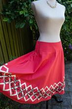 koraal rode (roze) folklore rok - B Young - maat 40-42, B Young, Ophalen of Verzenden, Roze, Onder de knie