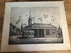 Ets, Vlaardingen, Visafslag, Antiek en Kunst, Kunst | Etsen en Gravures, Ophalen