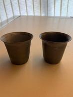 Tinnen bekers Juliana 25 jaar Koningin, Verzamelen, Ophalen of Verzenden, Zo goed als nieuw, Nederland, Overige typen