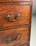 Engelse Ladekast Commode eiken 19e eeuw, Ophalen, Zo goed als nieuw, 25 tot 50 cm, Minder dan 100 cm