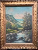 K. Weimola - rivierlandschap, Antiek en Kunst, Ophalen of Verzenden